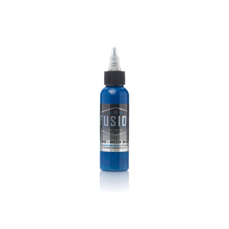Premium Fusion Bio Mech Blue Ink - 1oz Bottle for Fountain Pens, Calligraphy & Artistic Writing - Perfect for Professional Artists, Students & Craft Enthusiasts