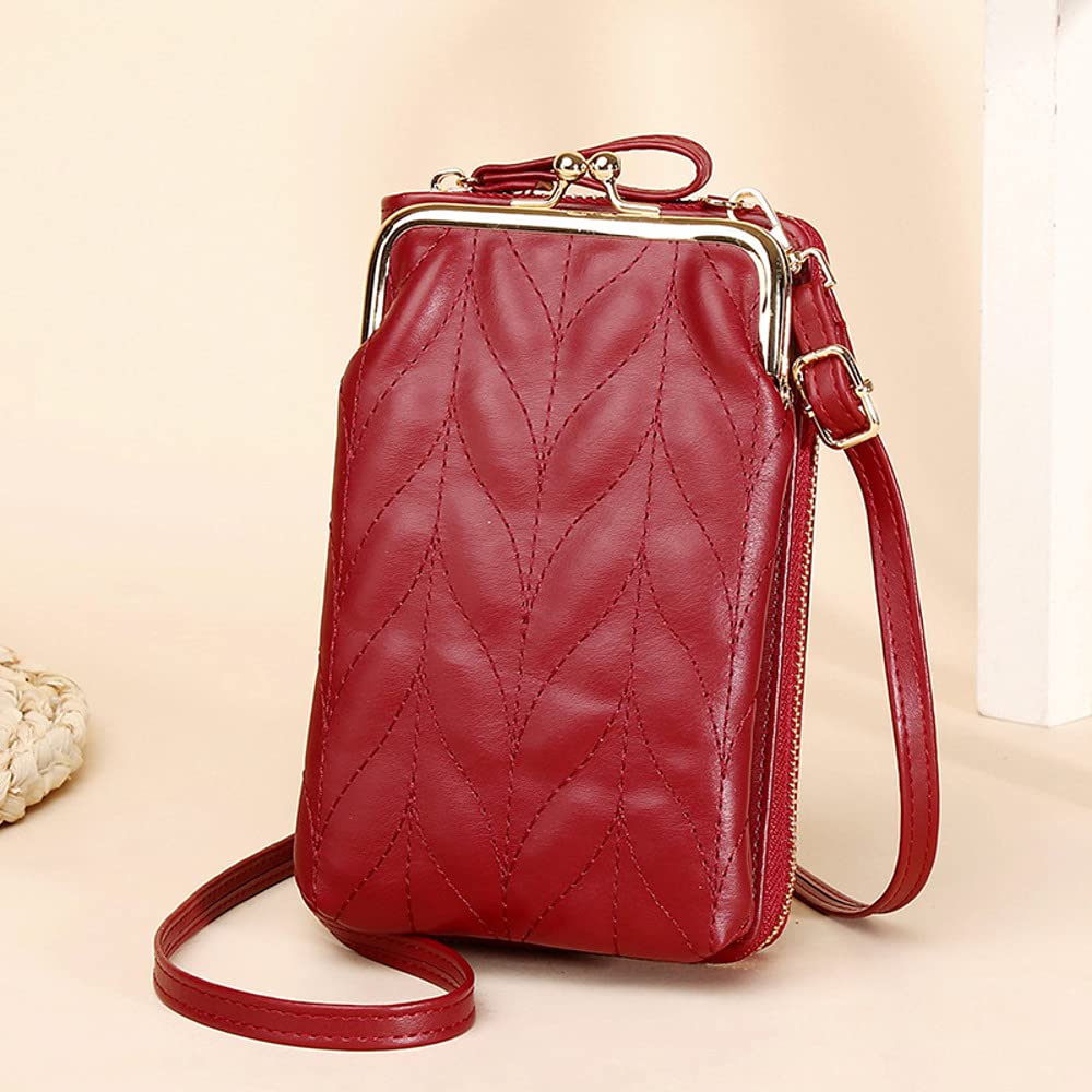 Hanbella Women's Crossbody Phone Bag - Small Shoulder Purse with 14 Credit Card Slots & RFID Protection - Stylish Wallet Handbag for iPhone, Android Phones - Perfect for Shopping, Travel & Daily Use