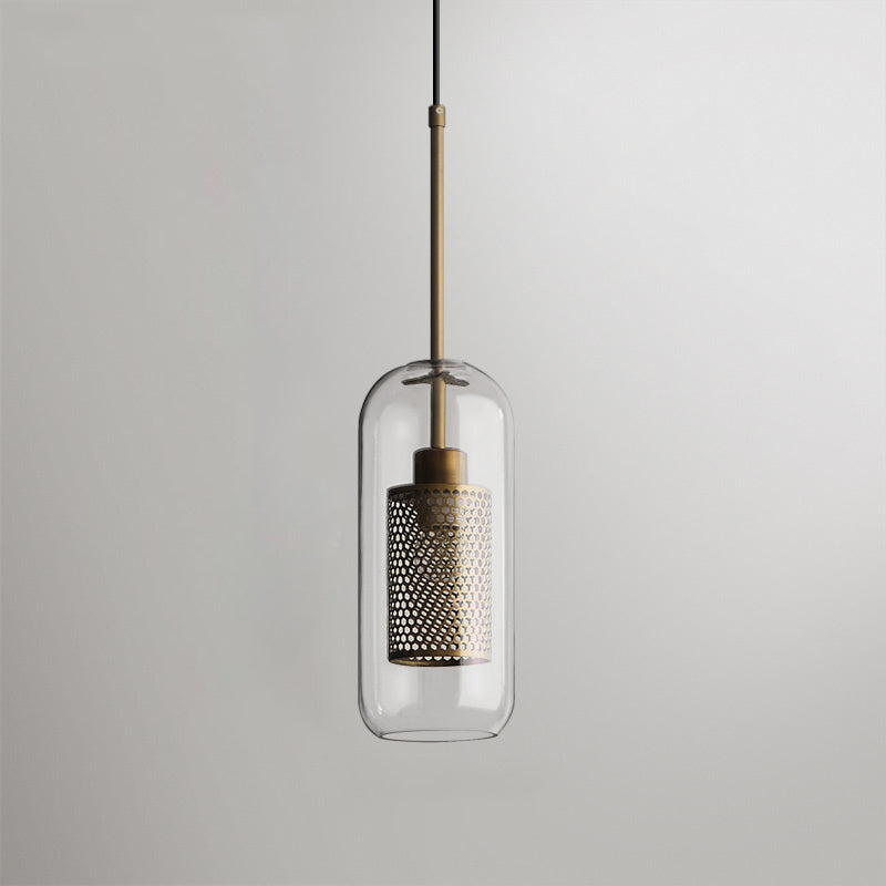 Chiswick Glass Pendant Light - Modern Hanging Ceiling Lamp for Kitchen Island, Dining Room & Bedroom Lighting