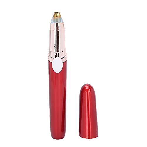 Electric Hair Shaver for Women & Men - Safe & Effective Portable Hair Removal for Face, Lips, Cheeks, Chin, Nose, Ears & Eyebrows | Painless Grooming at Home, Travel & Salon Use (Red)
