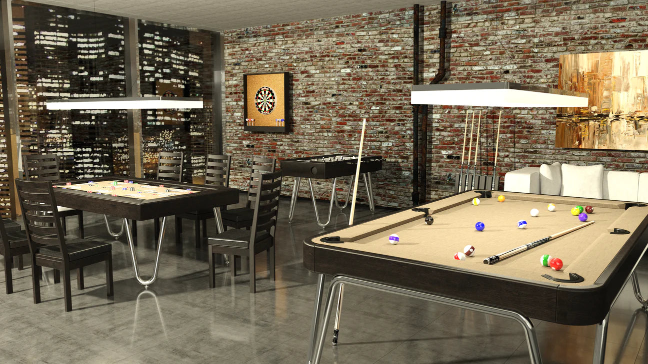 Premium Canadian Billiard Lounge Pool Table - Professional 8-Foot Pool Table for Home Game Rooms & Bars | Perfect for Family Fun, Parties & Competitive Play