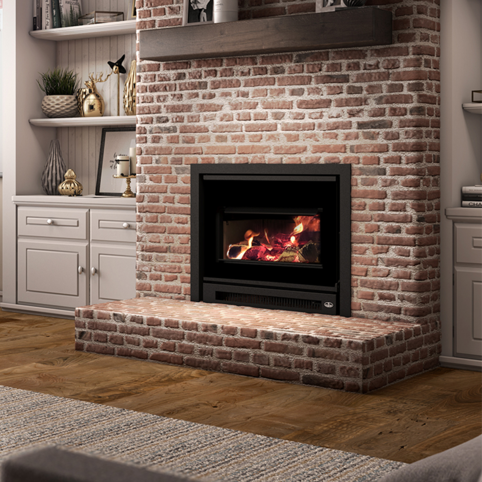 Osburn Inspire 2000 I EPA Certified Wood Burning Fireplace Insert Bundle - Efficient Home Heating for Living Rooms & Cabins