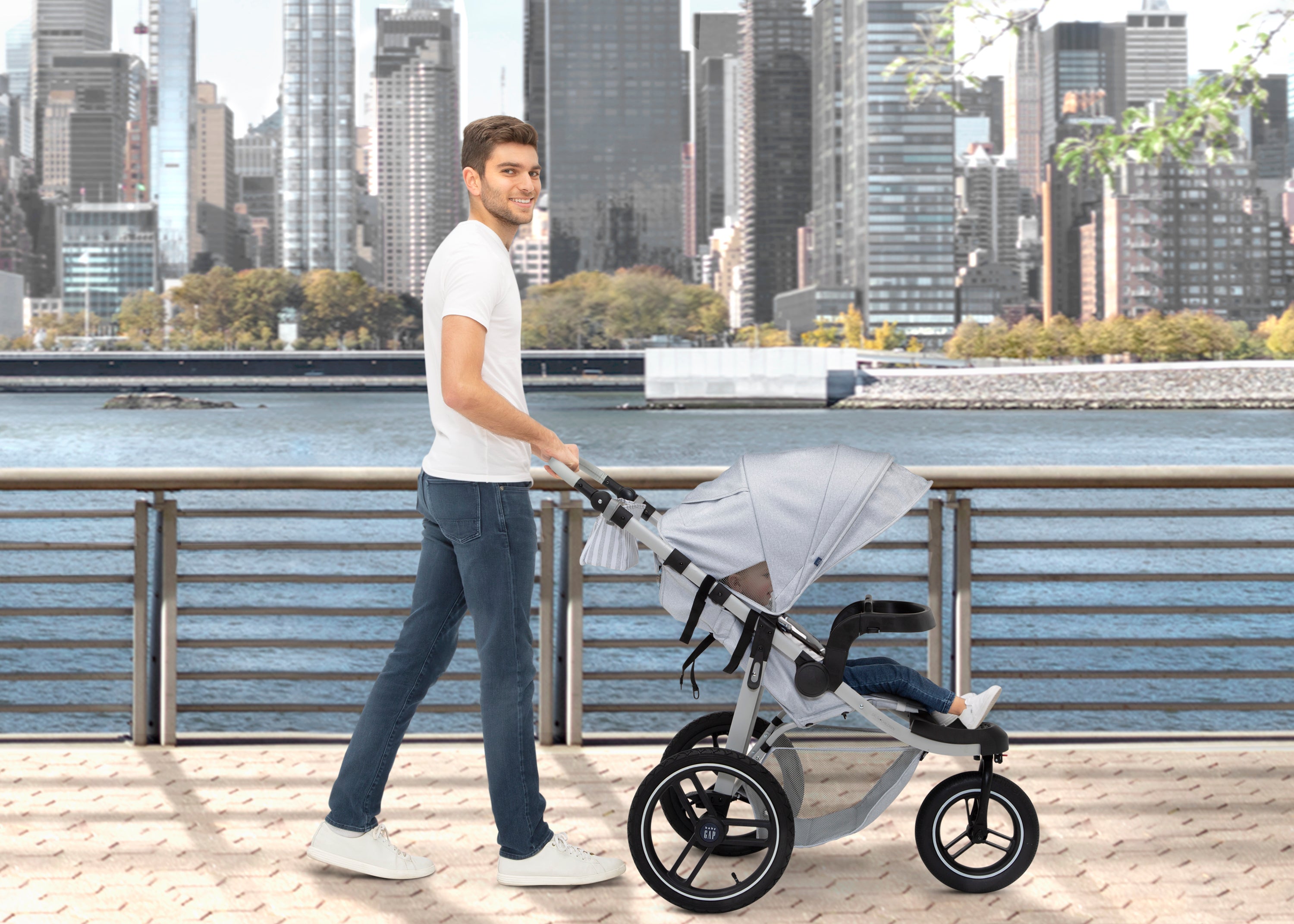 BabyGap Trek Lightweight Jogging Stroller for Infants & Toddlers - Perfect for Running, Walking & Outdoor Adventures