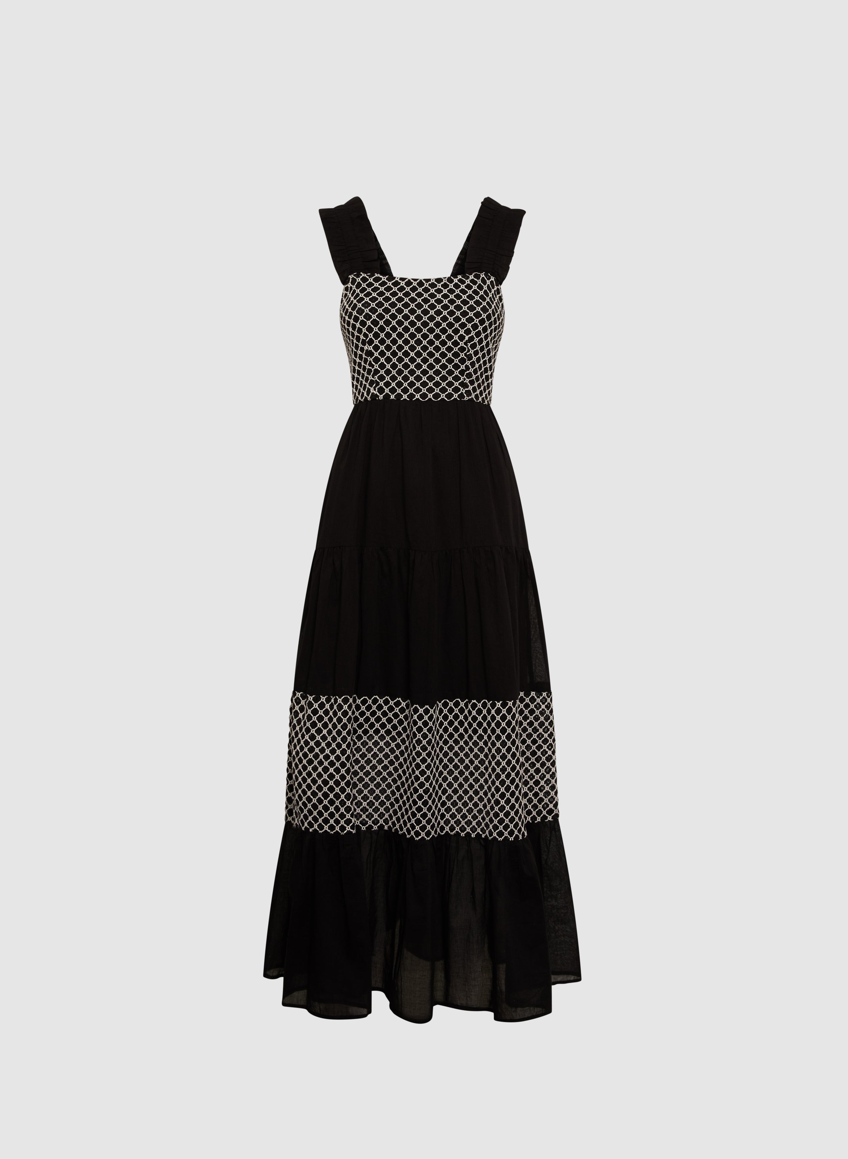 Elegant Crochet Detail Maxi Dress for Women - Boho Summer Beach Wedding Party Dress - Perfect for Vacations, Date Nights & Special Occasions