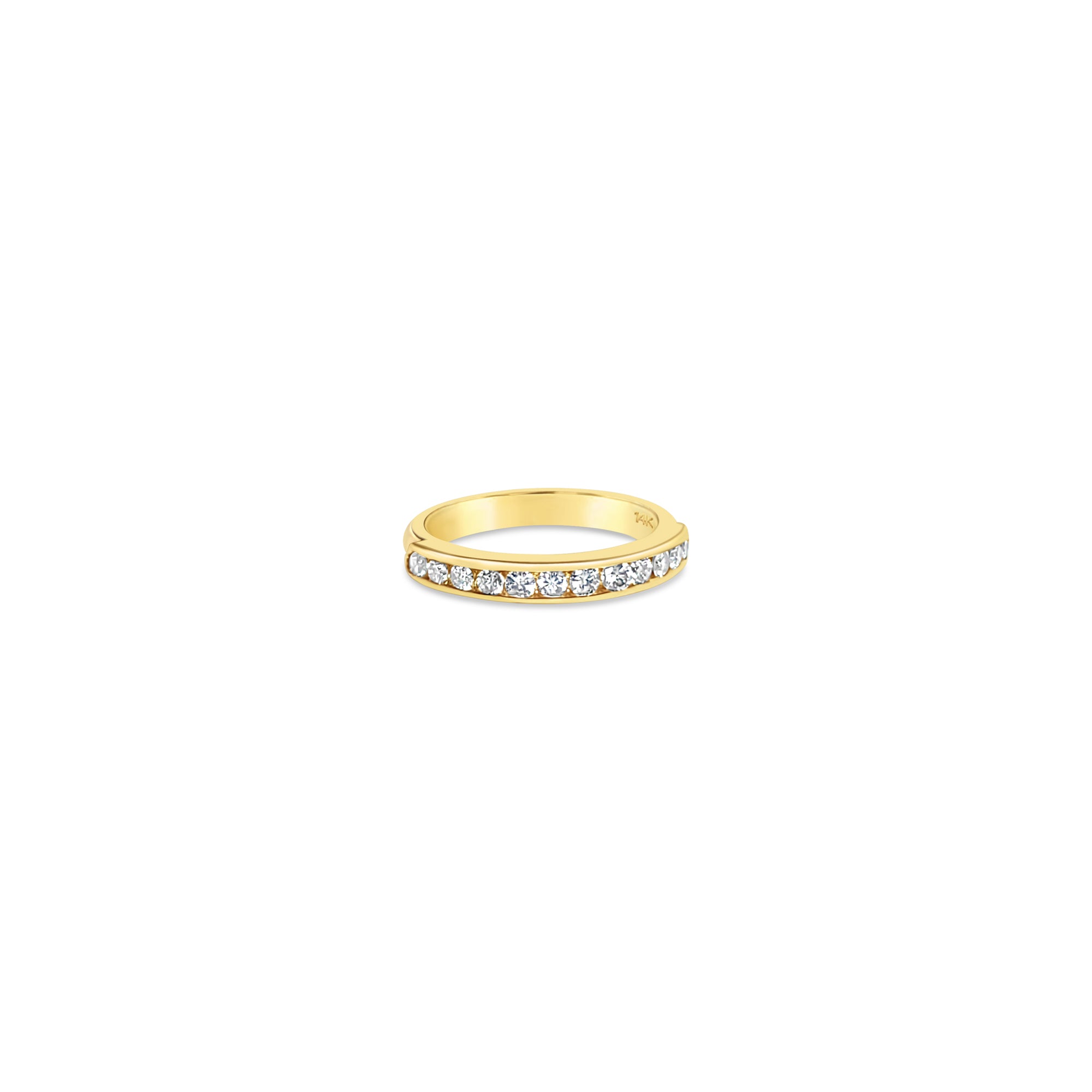 3MM Half Carat Diamond Wedding Band - 14K White Gold Classic Eternity Ring for Women - Perfect for Engagement, Anniversary & Bridal Jewelry Gifts