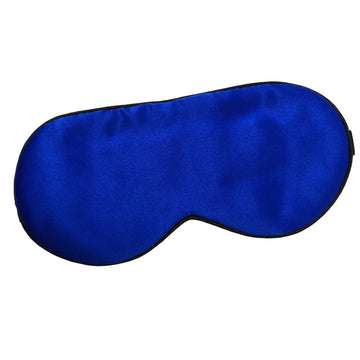 100% Pure Silk Sleep Eye Mask for Women & Men - Royal Blue - Block Light for Better Sleep, Travel & Relaxation