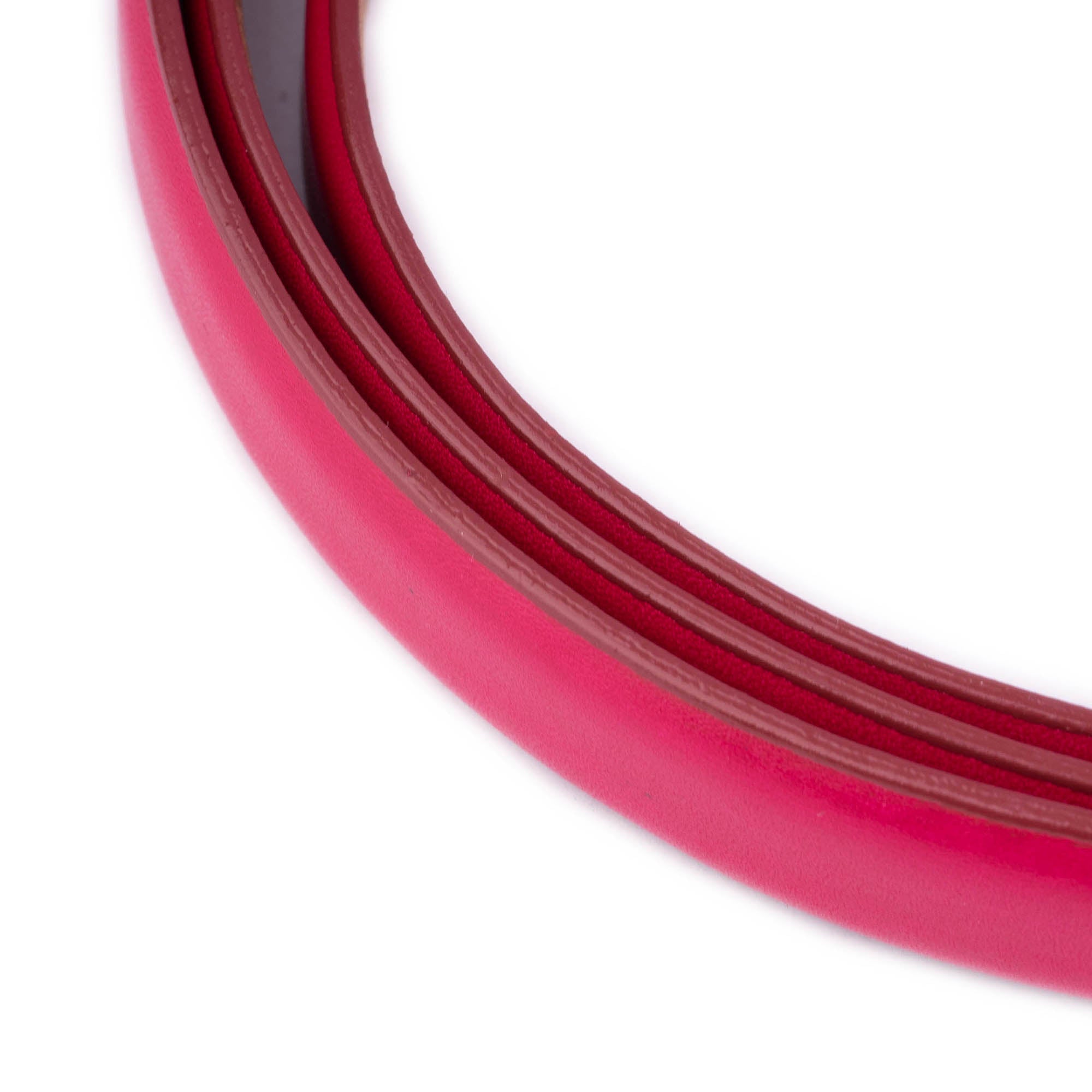 Cartier Women's Replacement Belt Strap - Fuchsia Pink Genuine Leather with Pre-Made Holes | Fashion Accessory for Watches, Handbags & Outfit Matching