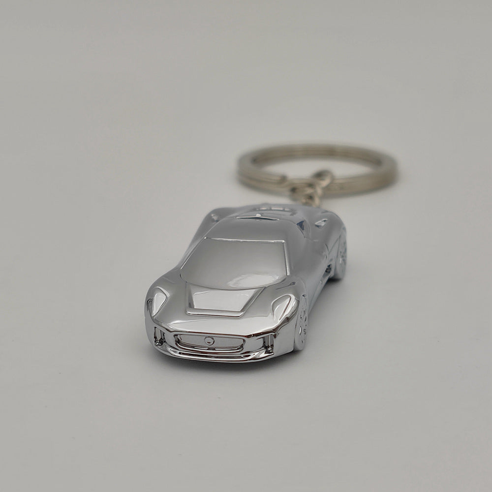 James Bond 007 Spectre Jaguar C-X75 Diecast Keychain - Silver Keyring Toy Car Gift for Fans & Collectors - Perfect for Keys, Bags, and James Bond Memorabilia Display