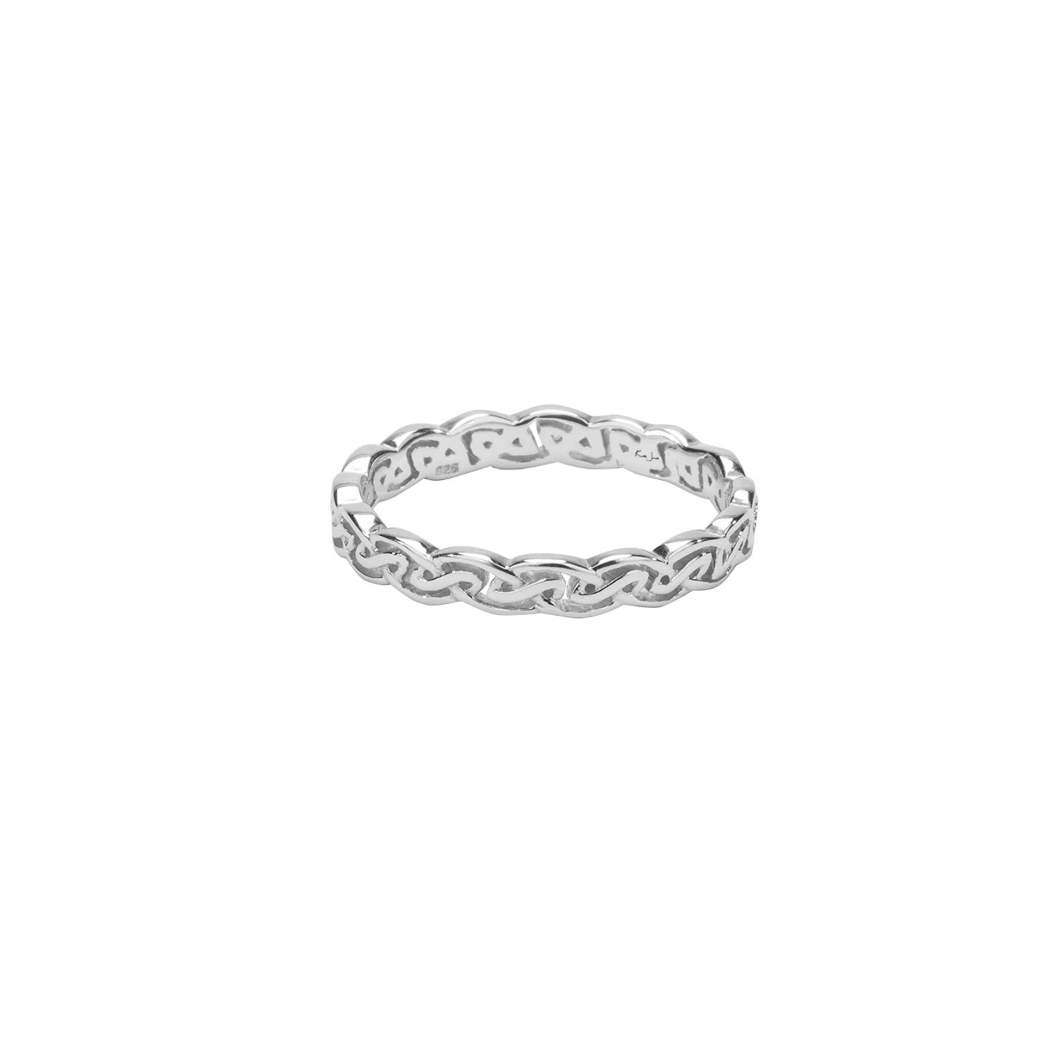 Sterling Silver Eternity Knot 'Tay' Ring for Women - Tibetan Buddhist Inspired Jewelry - Perfect for Wedding, Anniversary & Spiritual Gifts