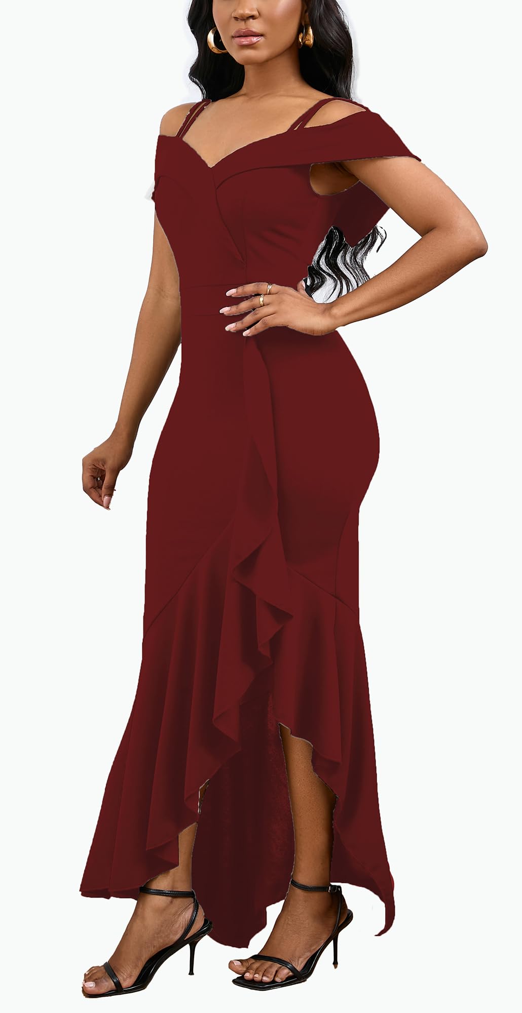 2025 Women's Sexy Bodycon Formal Dress - Sleeveless Split Wedding Guest & Bridesmaid Dress for Evening Parties, Cocktail Events & Special Occasions