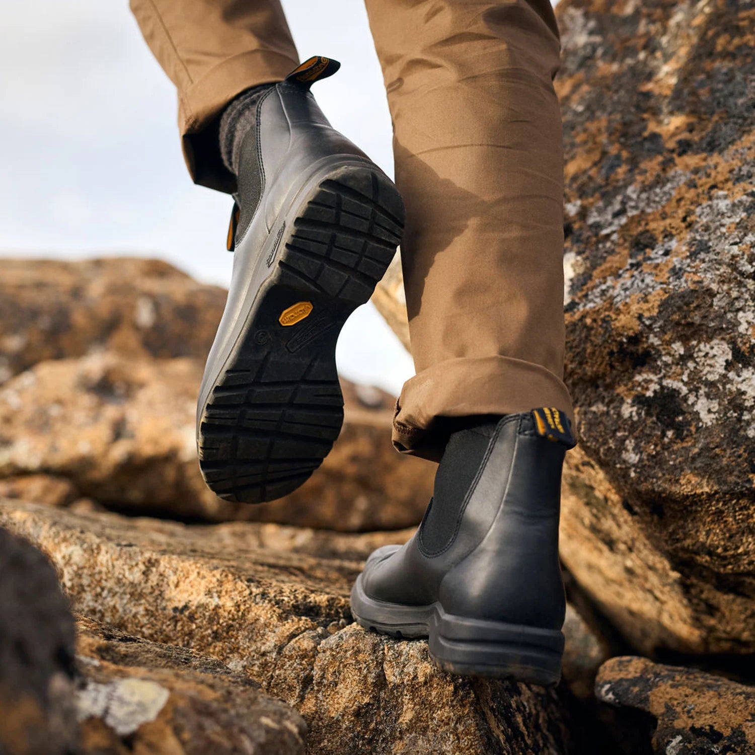 Blundstone 2058 All Terrain Black Leather Chelsea Boots for Men & Women - Waterproof, Comfortable & Durable for Hiking, Work & Outdoor Adventures