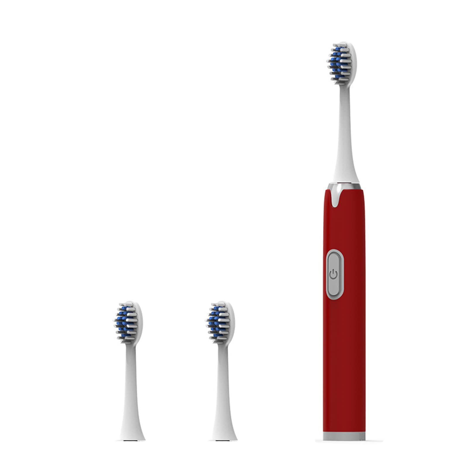 Lopunny Electric Sonic Toothbrush for Adults - 3 Replacement Heads, Portable & Travel-Friendly, Whitening Cleaning Technology (Red) | Perfect for Home, Travel & Daily Oral Care Routine