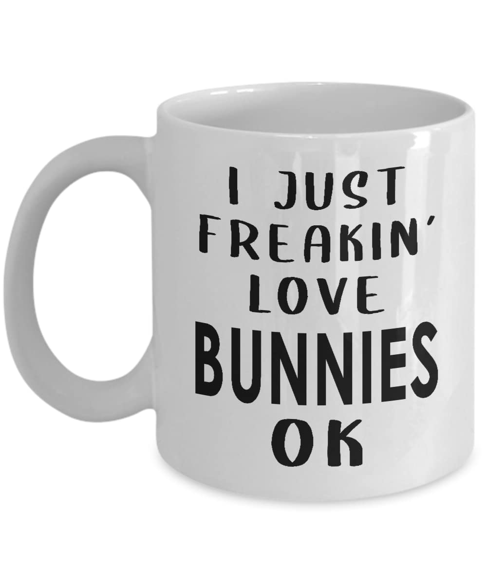 11oz Funny Bunny Lover Coffee Mug - Cute Rabbit Themed Gift for Mom, Dad & Pet Owners - Perfect for Tea & Coffee Lovers - Great for Easter Gifts, Birthday Presents & Animal Lovers