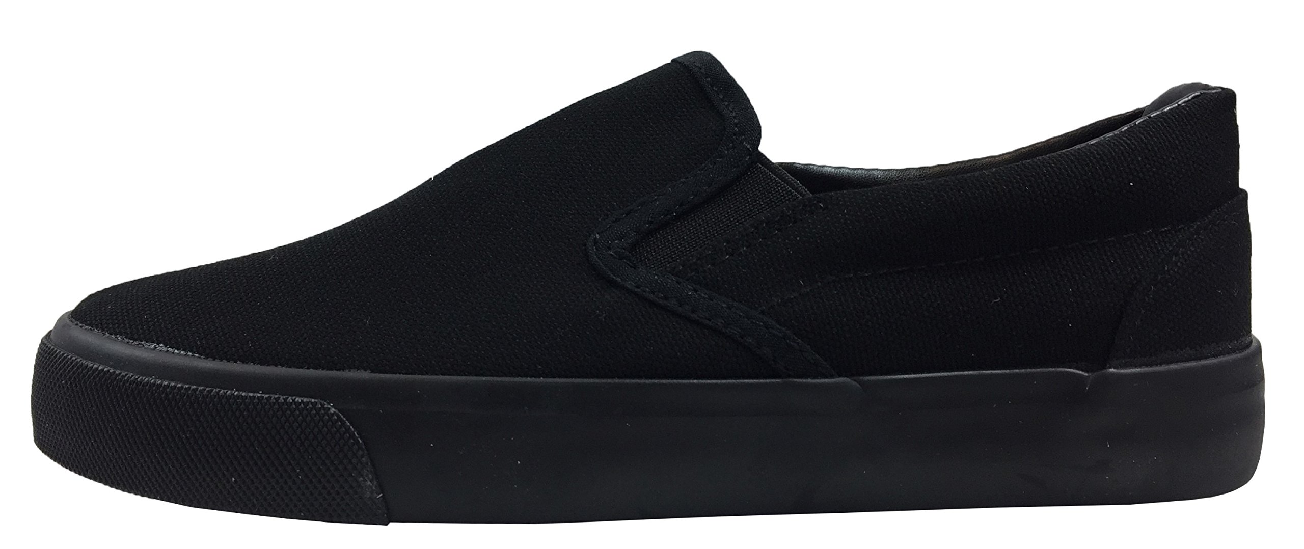 Kids' Classic Slip-On Canvas Sneakers - Comfortable Casual Shoes for School, Play & Everyday Wear | Lightweight Breathable Tennis Shoes for Boys & Girls