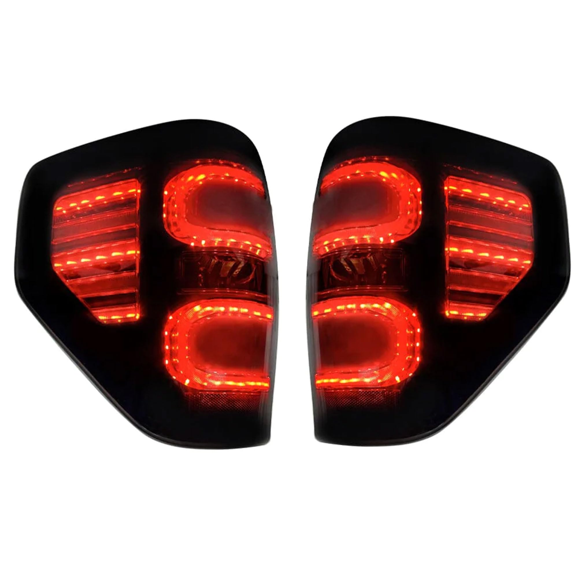 **2009-2014 Ford F150 LED Tail Lights - Smoked Black, Plug & Play, DOT Approved - Upgrade for Enhanced Visibility & Style (Perfect for Night Driving & Custom Builds)**