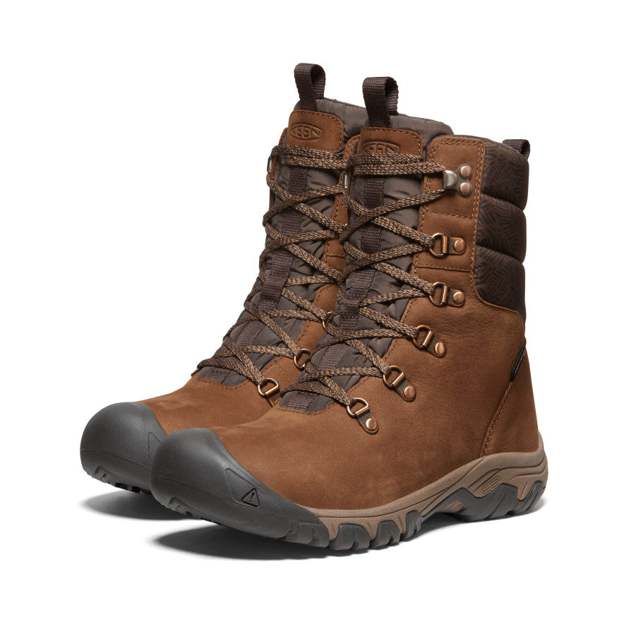 Waterproof Women's Greta Boots in Bison/Java - Stylish & Comfortable Rain & Snow Boots for Outdoor Activities, Hiking & Winter Fashion