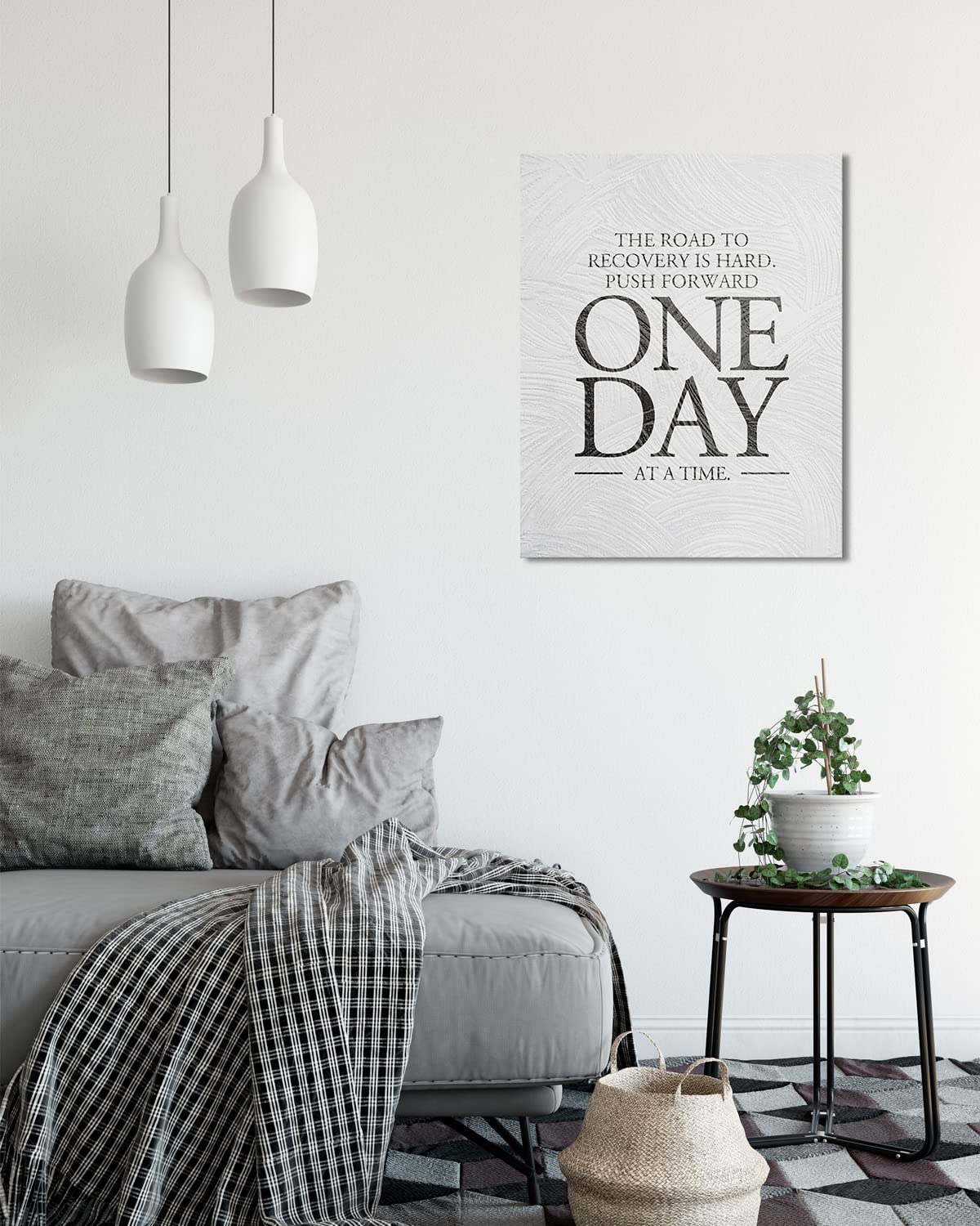 Govivo Sober - Inspirational Recovery Gifts for Men & Women - Motivational Sobriety Wall Art - Drug & Alcohol Addiction Recovery Room Decor - Office Encouragement Canvas Print - 24x30 Ready to Hang - Perfect for AA Meetings, Rehab Centers & Home Decor