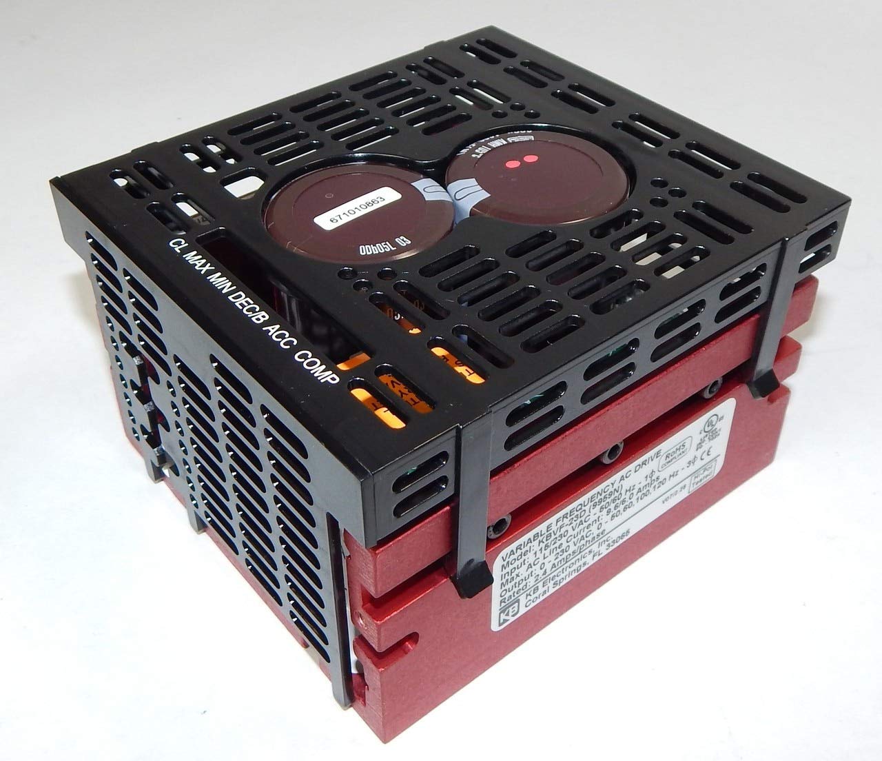 KB Electronics KBVF-23D 1/2 HP 230V Single Phase to Three Phase Inverter Converter - Perfect for Industrial Machinery, Pumps, and HVAC Systems