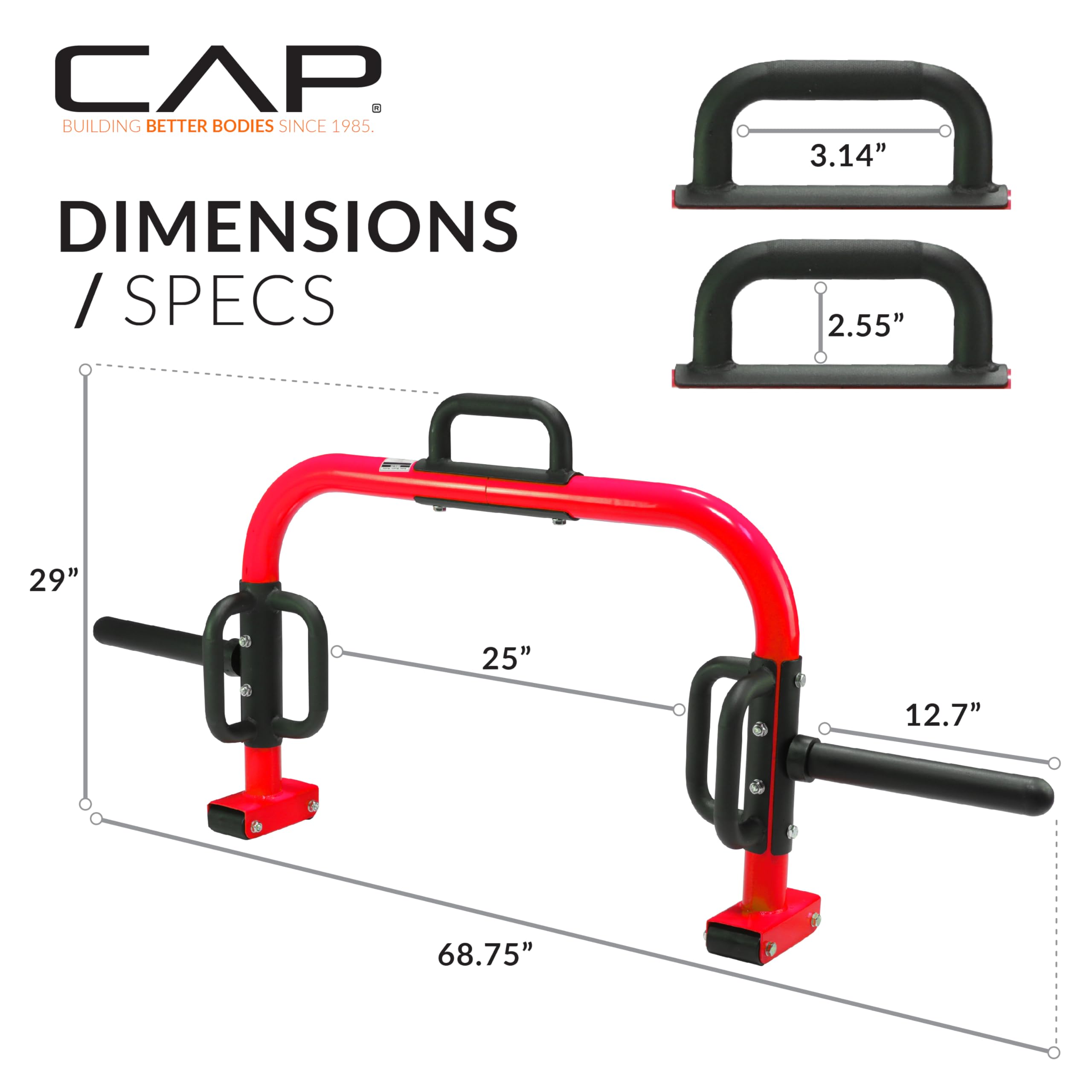CAP Barbell Deluxe Open Trap Bar - Olympic & Standard Weightlifting Hex Bar for Deadlifts, Shrugs & Strength Training - Perfect for Home Gym & Commercial Use