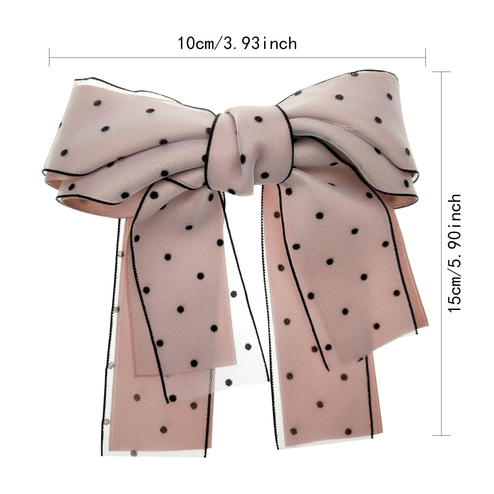 4 Pack Large Bow Hair Clips for Women & Girls - Elegant Hair Accessories Barrette Clips for Ponytails, Braids & Updos - Perfect for Weddings, Parties & Daily Wear
