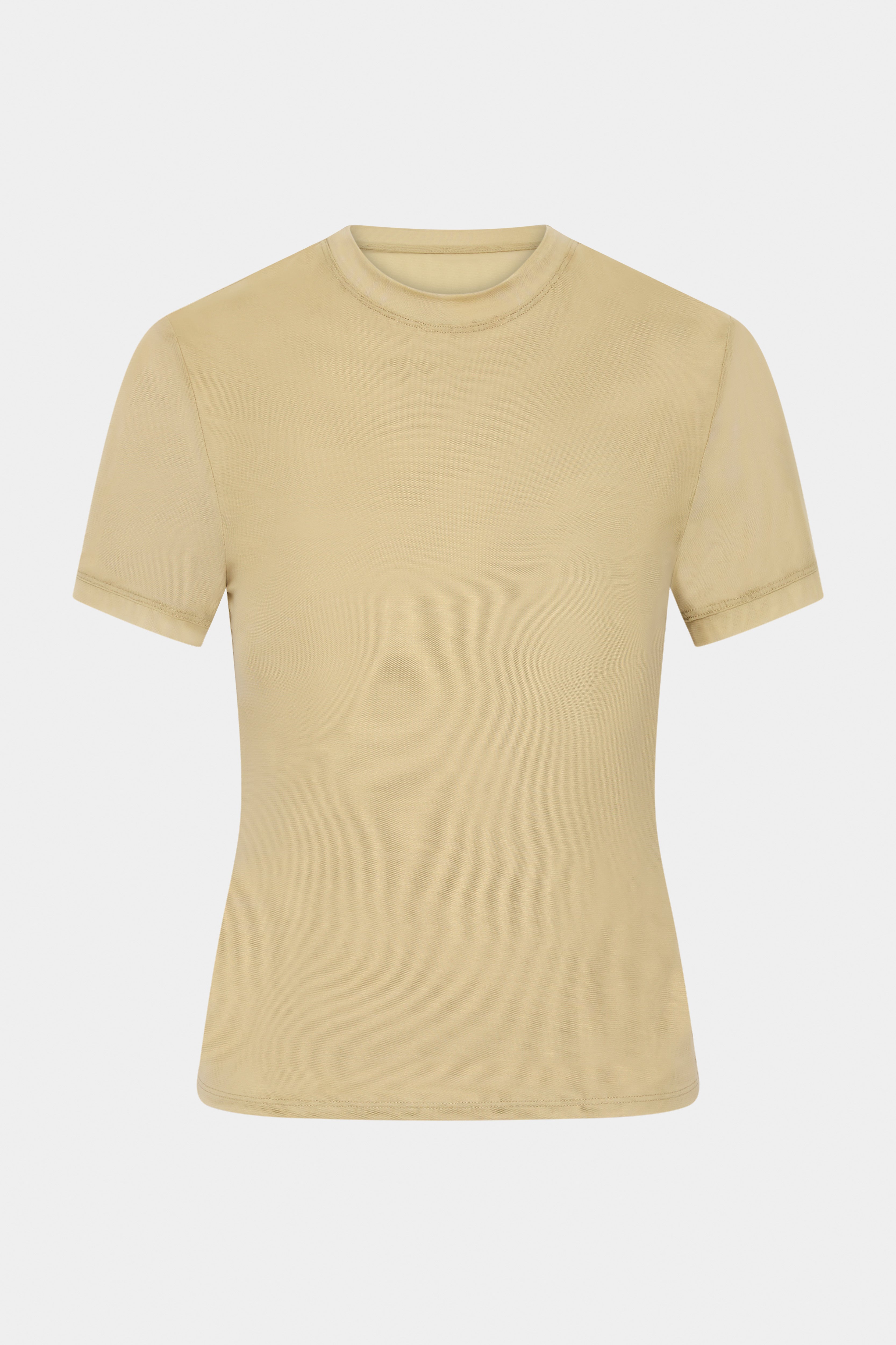 Jacques Mesh Fitted Tee for Women - Breathable Slim Fit T-Shirt - Casual Summer Top for Outfits, Gym & Streetwear