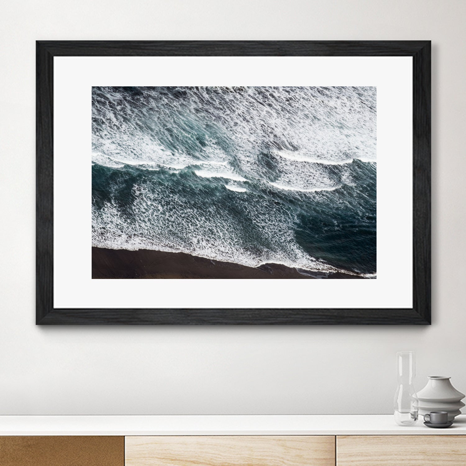 Stunning Aerial View of Atlantic Ocean - High-Resolution Wall Art for Home & Office Decor | Perfect for Living Rooms, Bedrooms, and Coastal-Themed Spaces