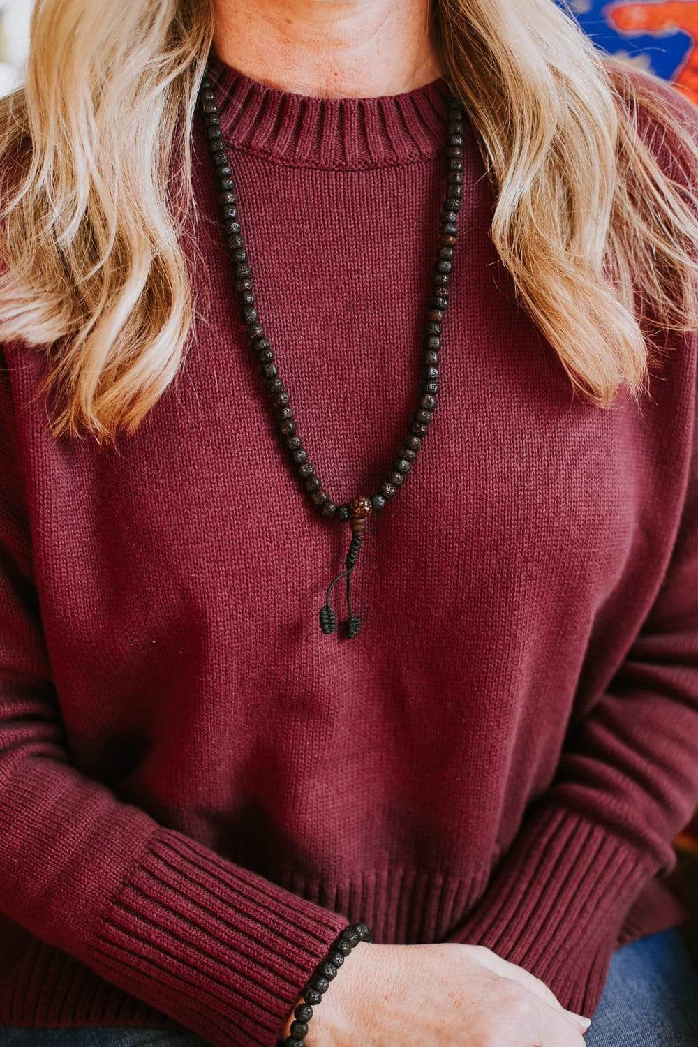 Authentic Aged Dark Rudraksha Beads - Genuine 5 Mukhi Prayer Mala for Meditation & Spiritual Healing | Perfect for Yoga, Chakra Balancing & Buddhist Practices