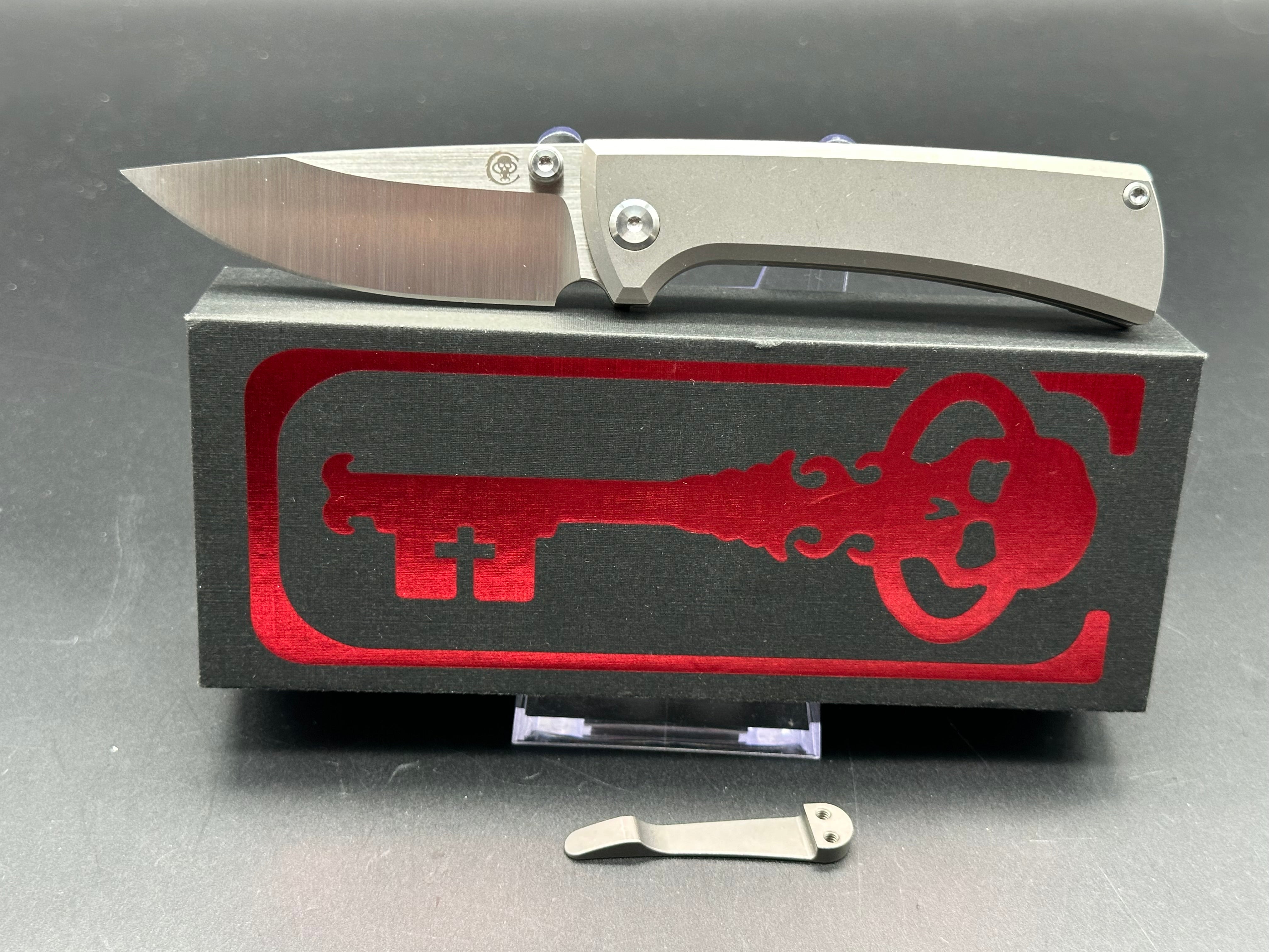 Chaves Knives RCK9 Titanium Frame Lock Folding Knife - 3.25