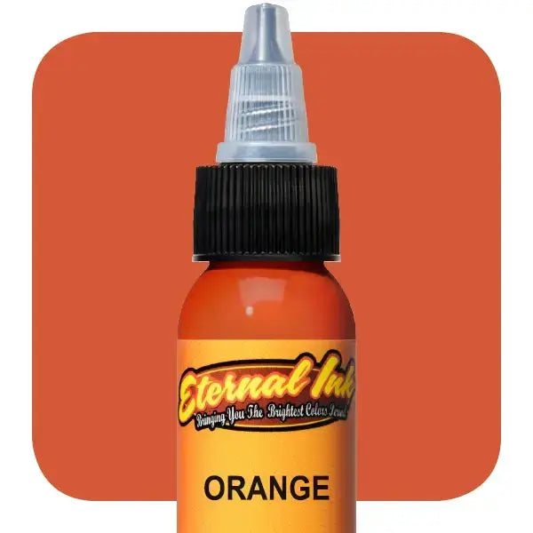 Premium Orange Eternal Ink - Long-Lasting, Vibrant & Fade-Resistant for Tattoos, Calligraphy & Art Projects