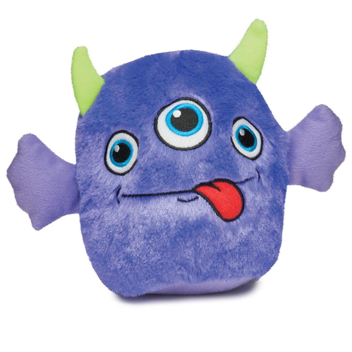 Zanies Rock Monster Purple Plush Toy - Cute & Soft Stuffed Animal for Kids, Perfect Gift for Birthdays & Holidays | Great for Bedroom Decor, Playtime & Cuddling