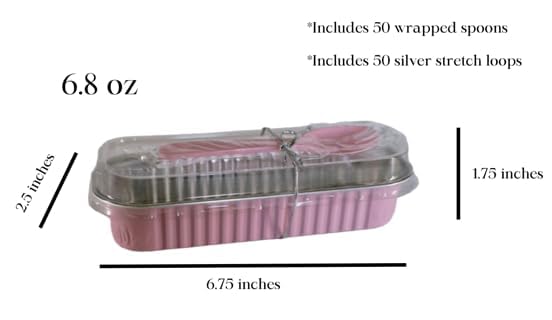 SWEET CHARLOTTE'S BAKESHOP 50-Pack 6” Mini Loaf Pans with Lids - Disposable Aluminum Foil Baking Containers for Cakes, Bread & Desserts - Includes Free Digital Download - Perfect for Home Baking, Parties & Gift Giving