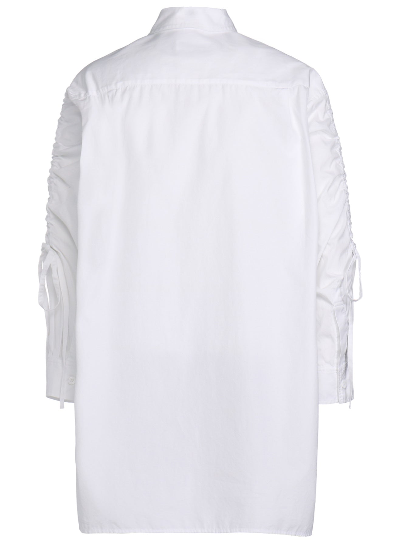 Premium Cotton Broadcloth Oversized Shirt with Gathered Strings - Comfortable Loose Fit Casual Top for Women | Perfect for Layering, Beach Cover-Ups & Boho Fashion Outfits