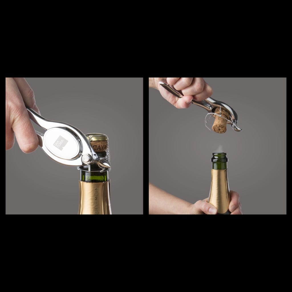 Vacu Vin Champagne Bottle Opener - Premium Wine Accessory for Easy Opening - Perfect for Parties, Weddings & Home Bars
