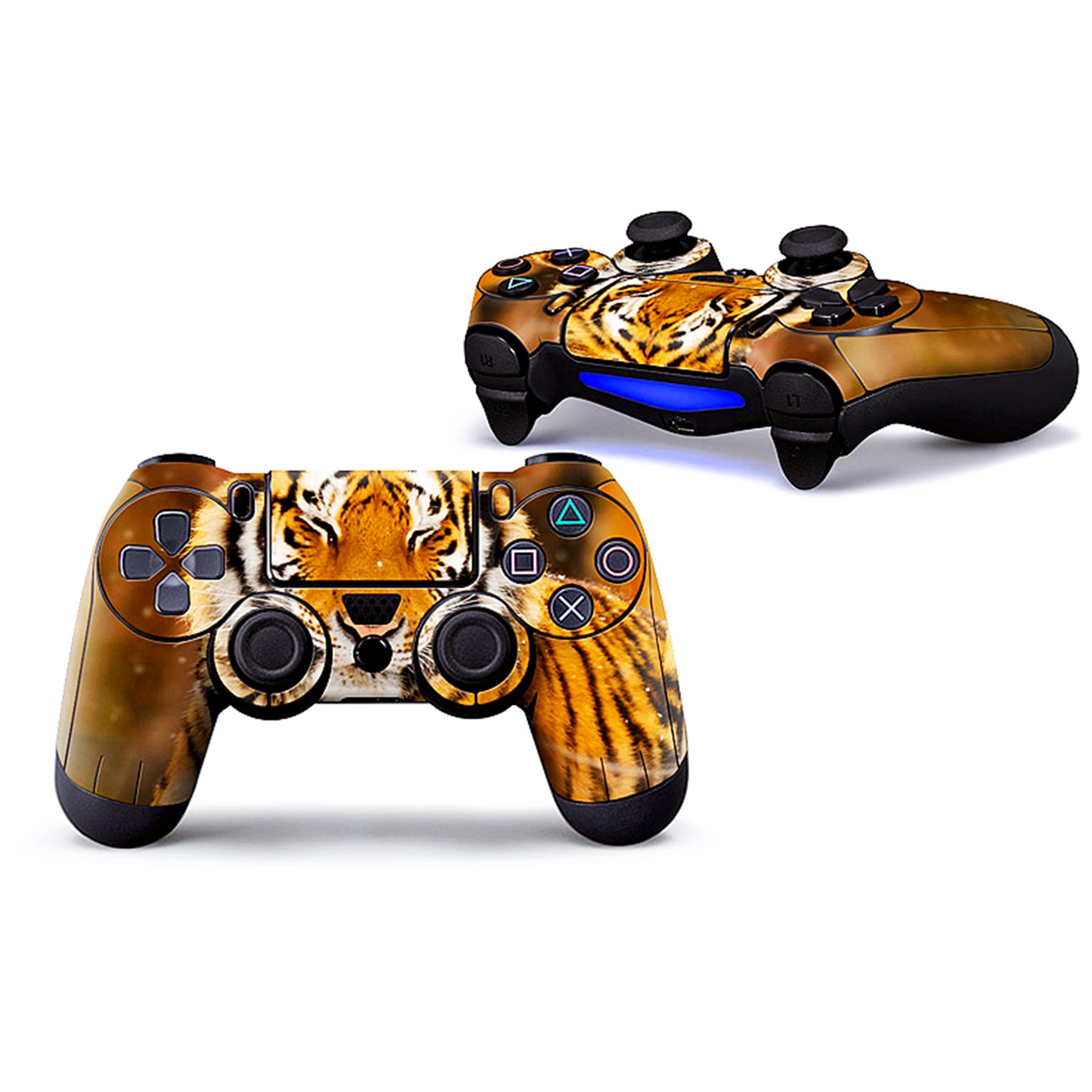 3-Piece Full Body Vinyl Decal Skin Cover for PS4 Controller - Protective Sticker for PlayStation 4 (PS4 Controller #12) - Perfect for Gaming, Customization & Controller Protection