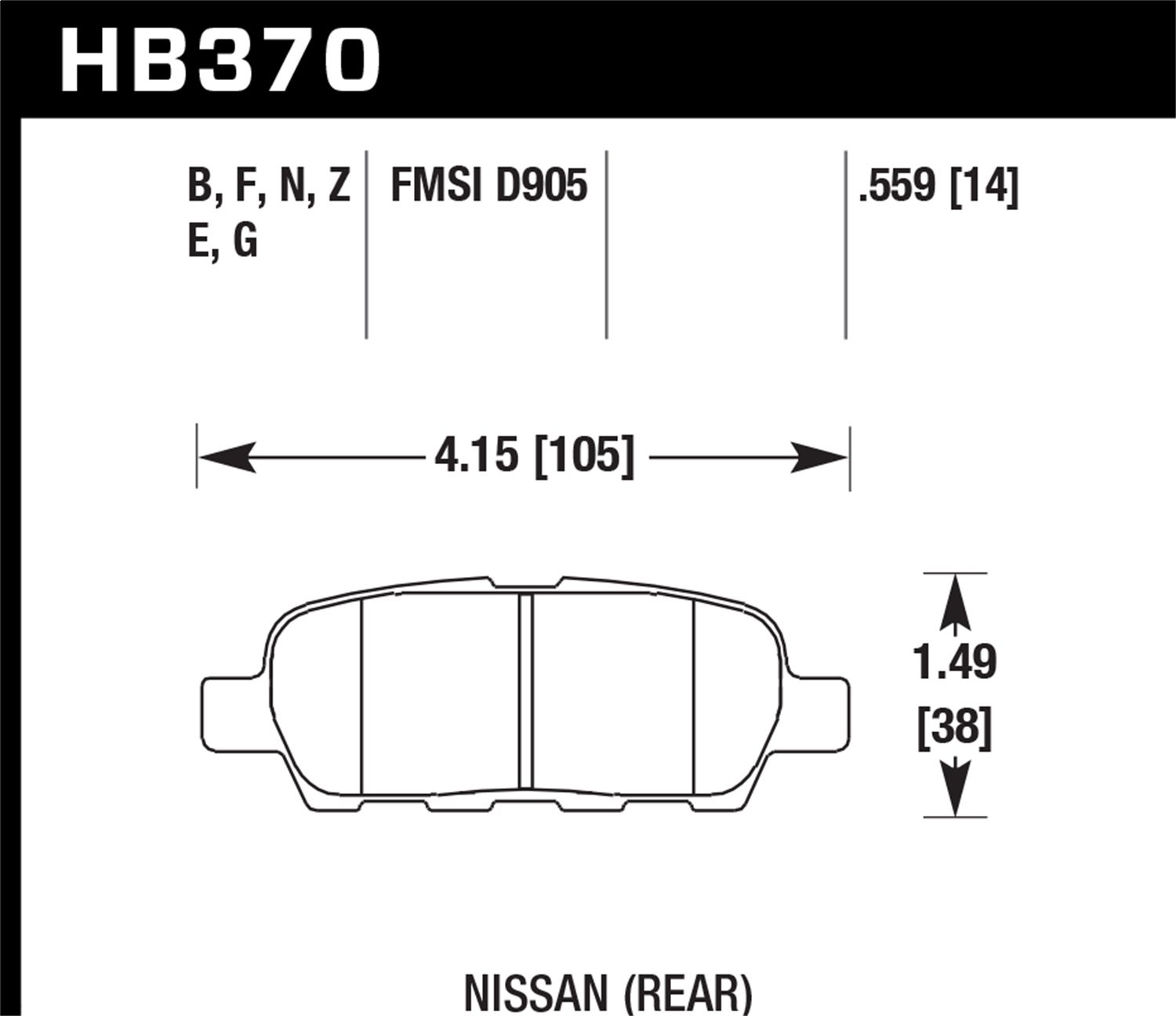 HB370B.559 HPS 5.0 High Performance Street Brake Pads - Premium Ceramic Brake Pads for Smooth & Quiet Stopping - Perfect for Daily Commuting & City Driving