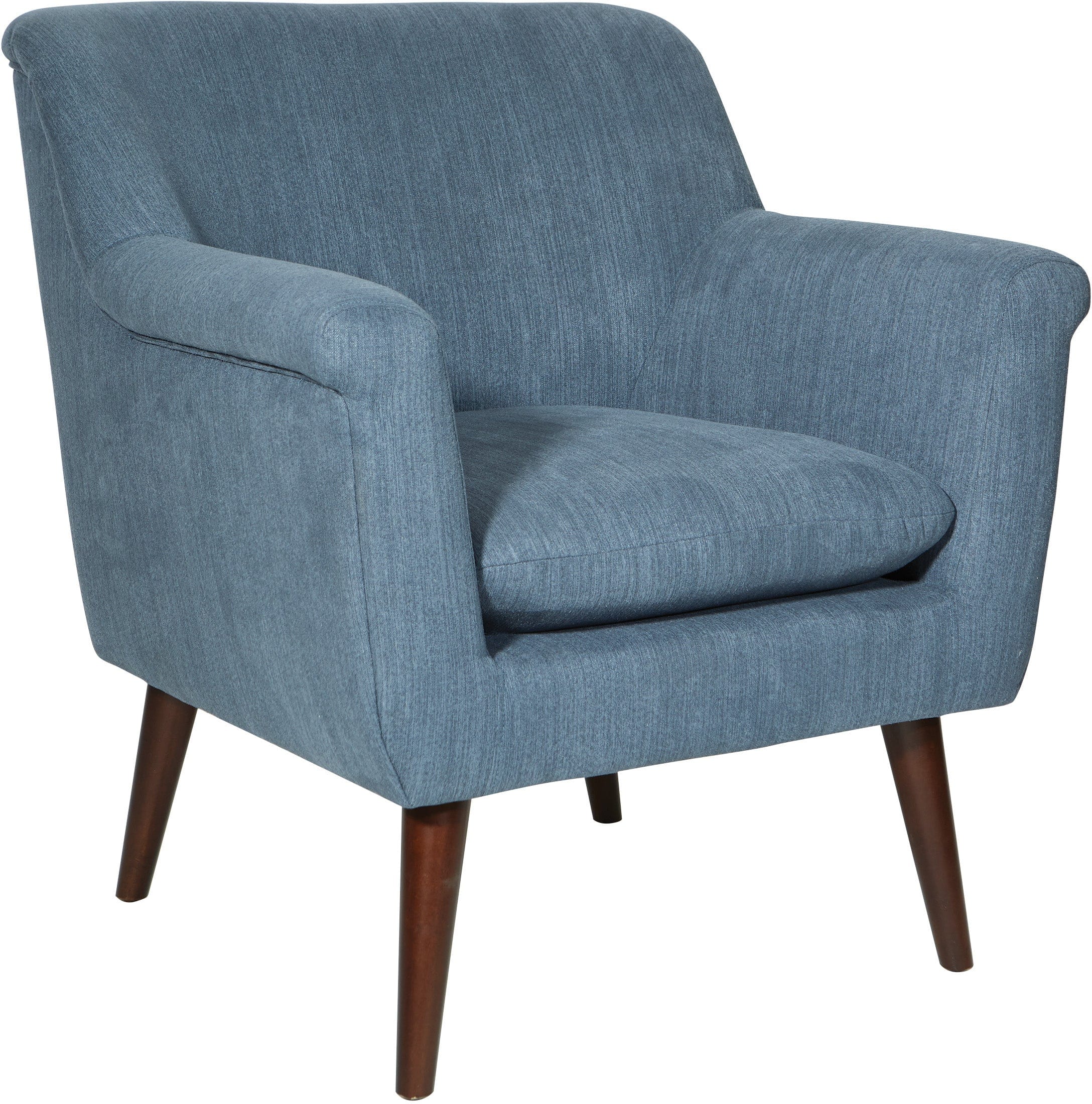 Office Star Dane Accent Chair - Modern Upholstered Armchair with Wooden Legs for Living Room, Bedroom or Office [BP DANAC] - Perfect for Reading, Relaxing & Home Decor