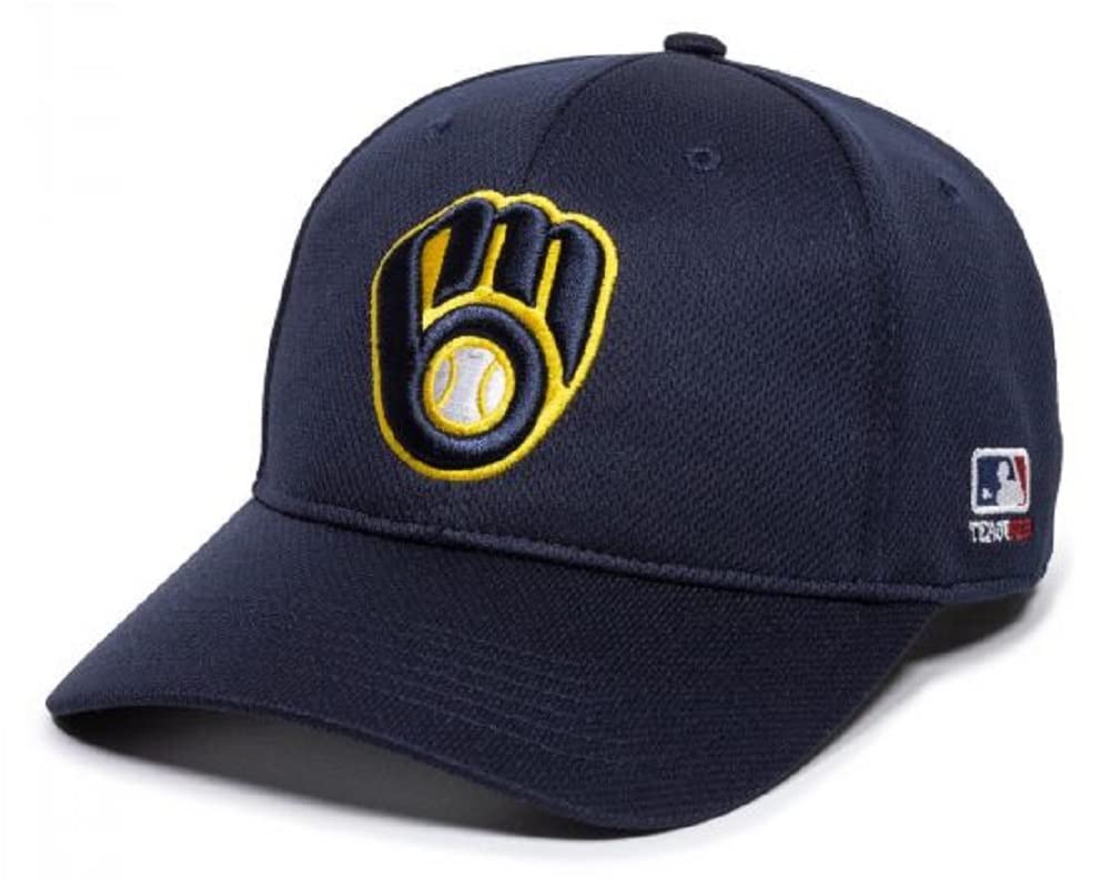 Milwaukee Brewers Youth Adjustable Baseball Cap - Navy Blue One Size Fits All for Kids - Perfect for Games, Practices, and Fan Gear