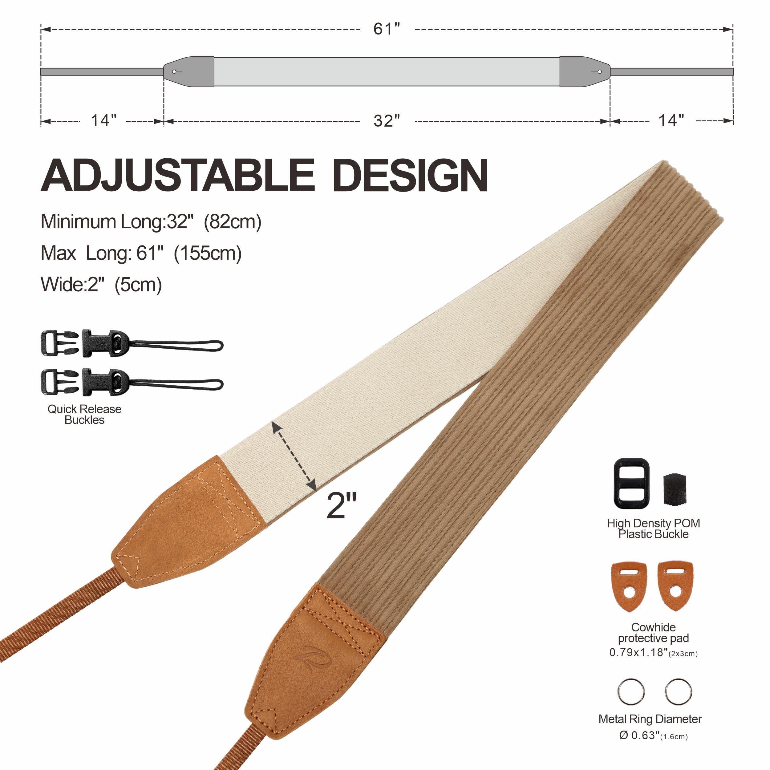 Premium Corduroy Camera Strap - 2