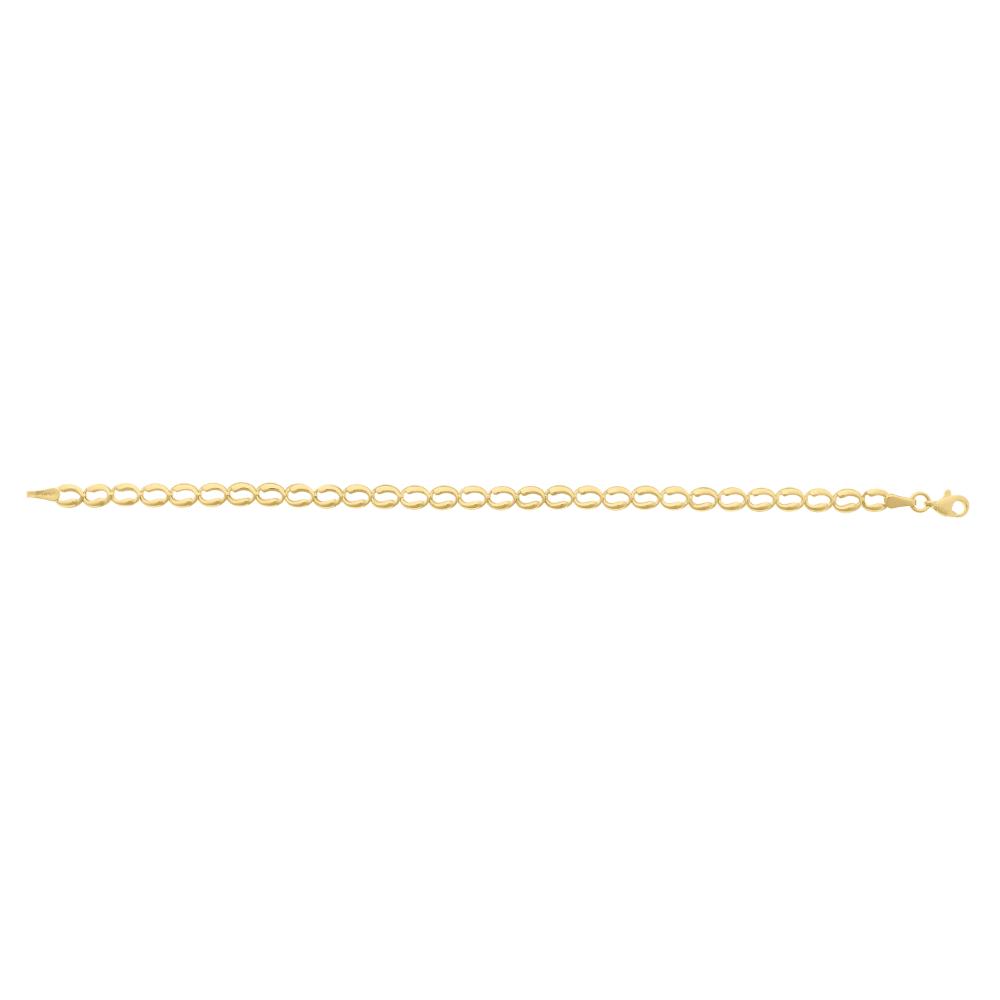 10K Gold Fancy Open Link Bracelet for Women - Elegant & Durable Jewelry Gift for Birthday, Anniversary & Special Occasions