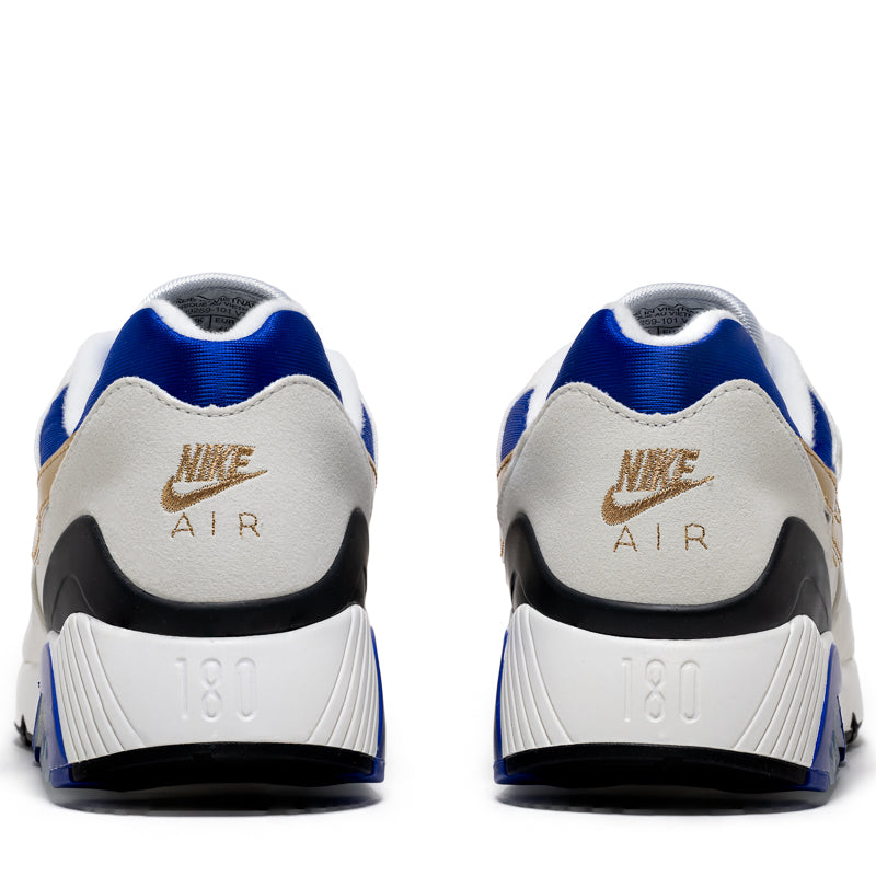 Nike Air 180 Men's Running Shoes - Summit White/Metallic Gold - Lightweight Cushioned Sneakers for Jogging, Gym & Casual Wear