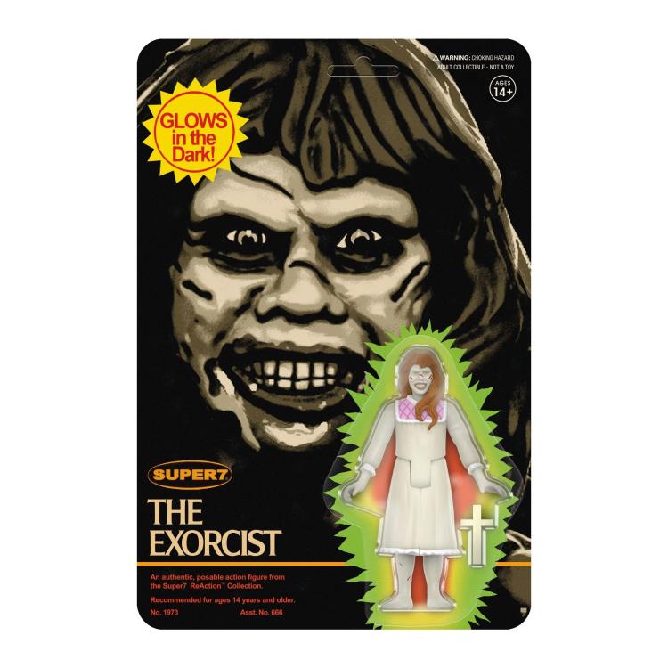 The Exorcist ReAction Regan (Monster Glow) Figure - Horror Movie Collectible for Halloween Decor & Scary Display