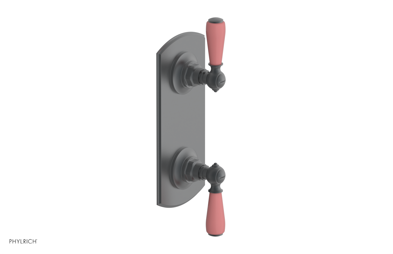 Jamestown Thermostatic Shower Valve with Volume Control & Diverter - Pink Accent Bathroom Fixture for Modern Home Renovation