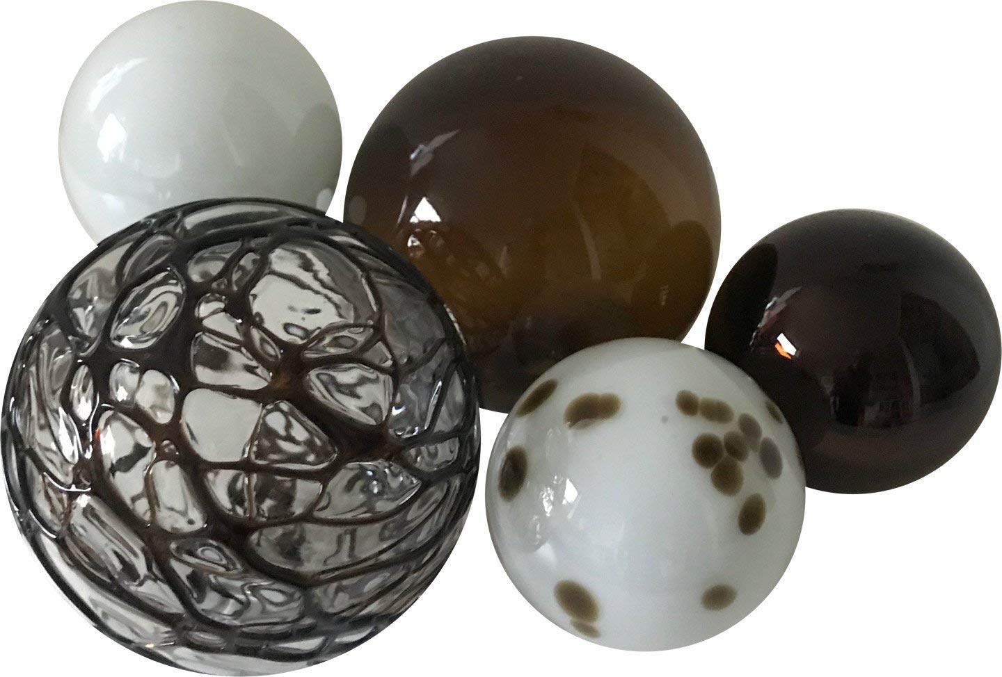5-Piece Chocolate Cobweb Sphere Set - Premium Halloween Decor for Home, Party & Gift Giving