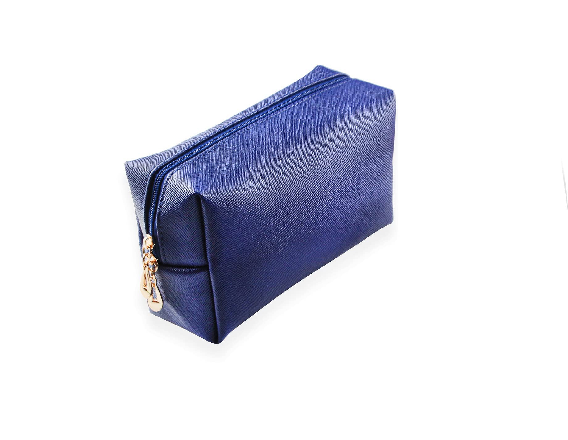 Waterproof Travel Makeup Bag for Women - Portable Cosmetic Pouch & Toiletry Organizer (Navy Blue) - Perfect for Vacation, Gym, and Daily Essentials Storage