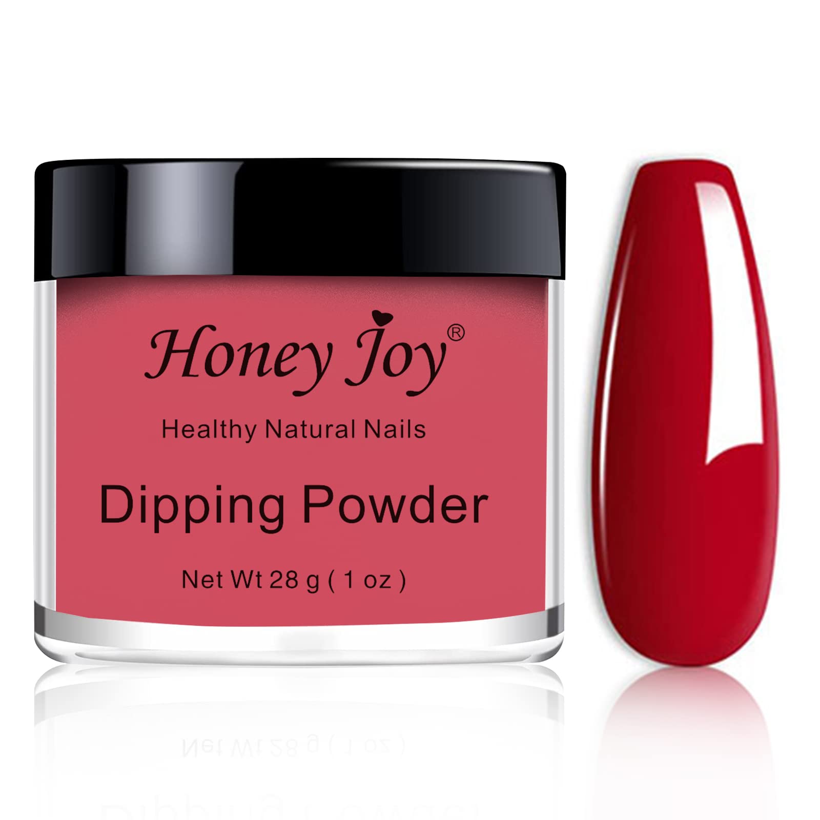 28g/Box Elegant Red Dip Powder Nails - No UV Lamp Needed, Gel Polish Effect, Long-Lasting Manicure (No.53) | Perfect for Home Nail Art, Salon-Quality DIY Nails, Parties & Special Occasions