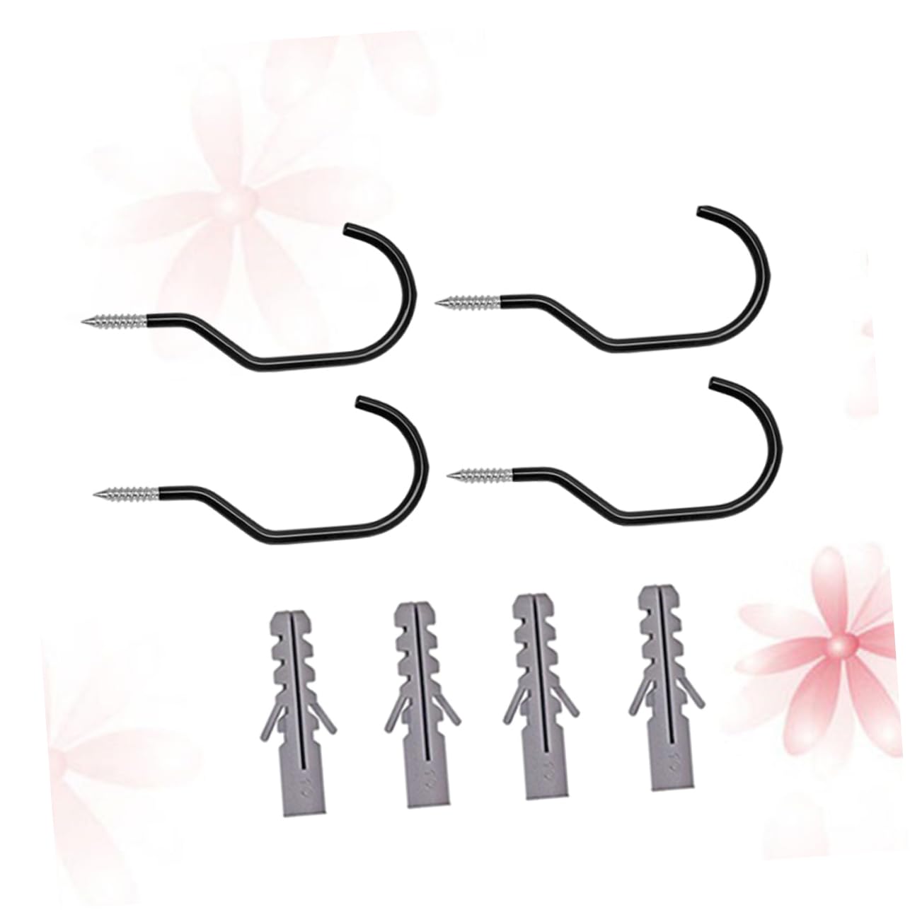 GANAZONO 24 Pack Heavy Duty Bike Hooks - Ceiling & Wall Storage Hooks for Bikes, Gear & Sports Equipment - Space Saving Garage, Basement & Shed Organization Solution