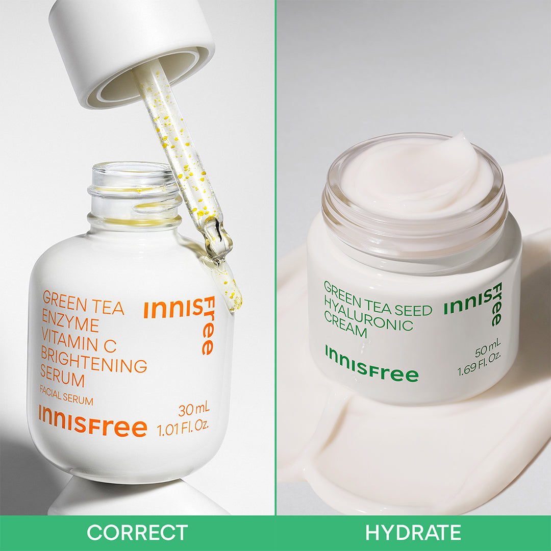 Correct & Hydrate Bundle - Hydration Boosting Skincare Set for Glowing Skin | Perfect for Daily Use, Travel & Post-Workout Recovery