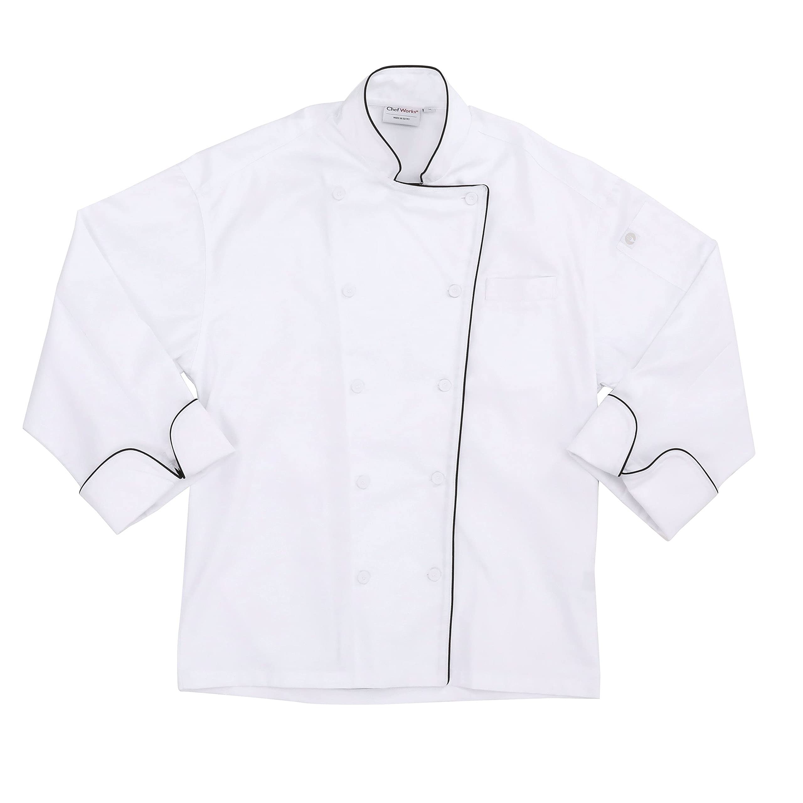Chef Works Men's Sicily Executive Chef Coat - Professional Kitchen Uniform for Cooking, Baking & Culinary Arts | Durable & Comfortable Chef Jacket for Restaurants, Catering & Food Service