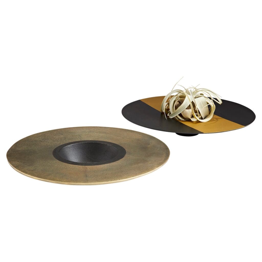 Cyan Design 11165 Magen #2 Bowl - Black and Bronze Decorative Bowl for Home Decor, Centerpiece, Dining Table, or Gift Idea