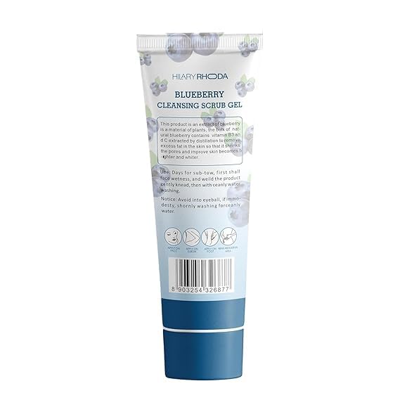 Exfoliating Face & Body Scrub Gel for Women - Gentle Skin Cleanser to Remove Dead Skin Cells, Dirt & Oil - 100ml | Perfect for Daily Skincare Routine & Spa Treatment at Home